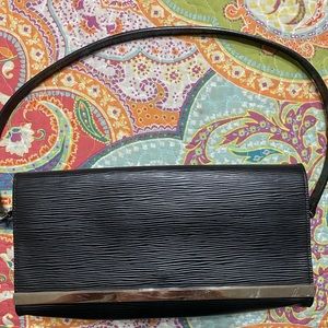 Black LV clutch